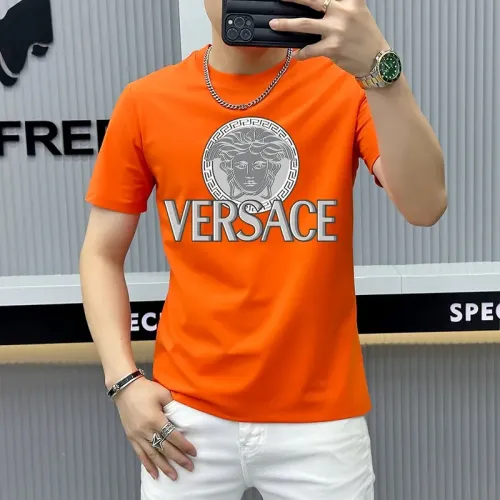 Wholesale Versace T-Shirts Short Sleeved For Men #1429273 $40.00 USD, Wholesale Quality Replica Versace T-Shirts