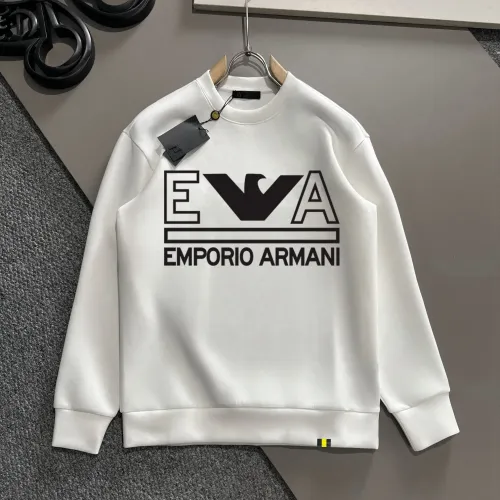 Wholesale Armani Hoodies Long Sleeved For Men #1429487 $48.00 USD, Wholesale Quality Replica Armani Hoodies