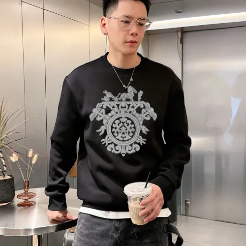 Replica Hermes Hoodies Long Sleeved For Men #1429490 $48.00 USD for Wholesale