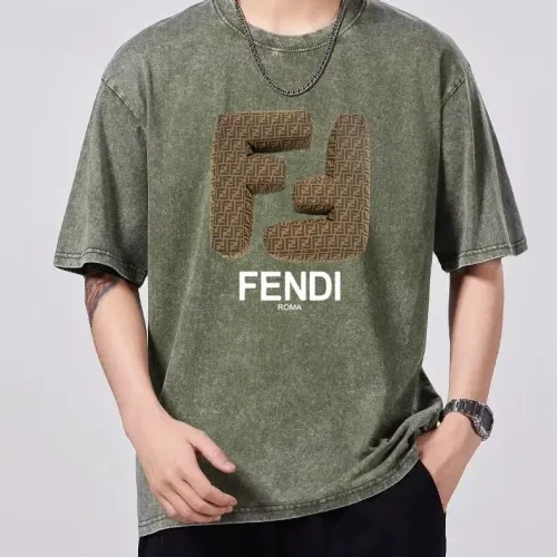 Wholesale Fendi T-Shirts Short Sleeved For Men #1429545 $45.00 USD, Wholesale Quality Replica Fendi T-Shirts