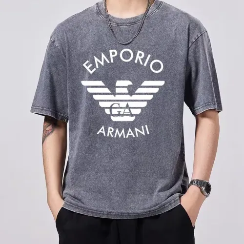 Replica Armani T-Shirts Short Sleeved For Men #1429547 $45.00 USD for Wholesale