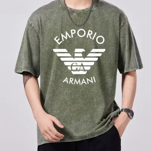 Wholesale Armani T-Shirts Short Sleeved For Men #1429549 $45.00 USD, Wholesale Quality Replica Armani T-Shirts