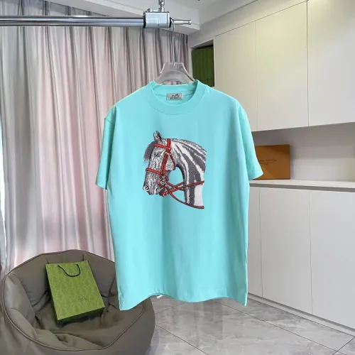 Wholesale Hermes T-Shirts Short Sleeved For Unisex #1429657 $42.00 USD, Wholesale Quality Replica Hermes T-Shirts