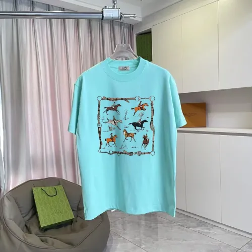 Wholesale Hermes T-Shirts Short Sleeved For Unisex #1429669 $42.00 USD, Wholesale Quality Replica Hermes T-Shirts