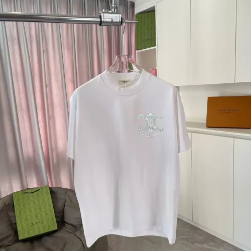 Replica Celine T-Shirts Short Sleeved For Unisex #1429711 $42.00 USD for Wholesale