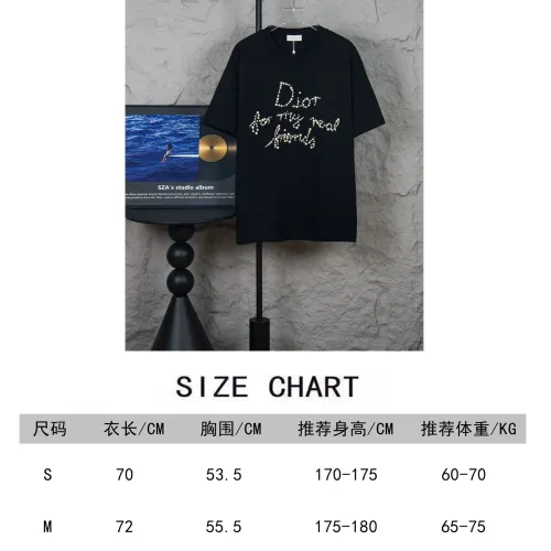 Replica Christian Dior T-Shirts Short Sleeved For Unisex #1430128 $36.00 USD for Wholesale