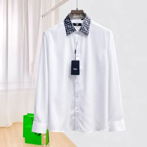 Wholesale Fendi Shirts Long Sleeved For Men #1430141 $80.00 USD, Wholesale Quality Replica Fendi Shirts
