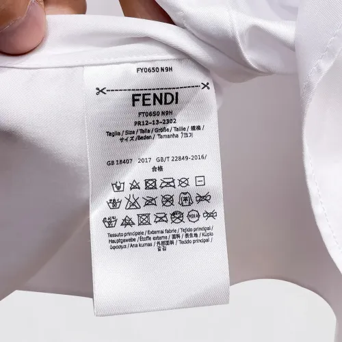 Replica Fendi Shirts Long Sleeved For Men #1430141 $80.00 USD for Wholesale