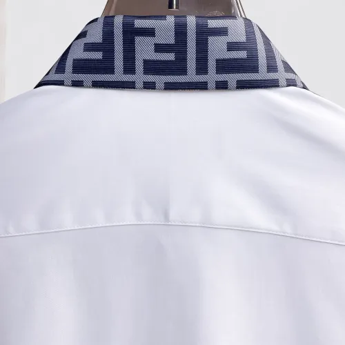 Replica Fendi Shirts Long Sleeved For Men #1430141 $80.00 USD for Wholesale