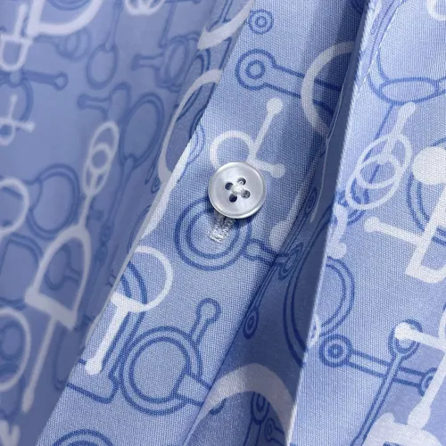 Replica Hermes Shirts Long Sleeved For Men #1430146 $80.00 USD for Wholesale