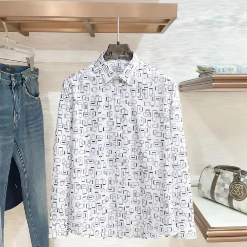 Wholesale Hermes Shirts Long Sleeved For Men #1430147 $80.00 USD, Wholesale Quality Replica Hermes Shirts