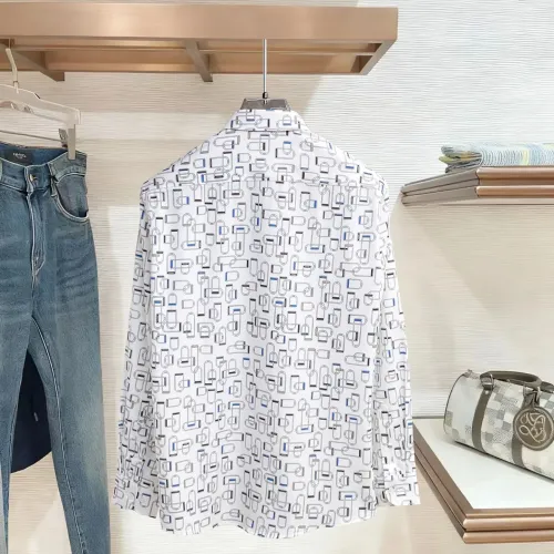 Replica Hermes Shirts Long Sleeved For Men #1430147 $80.00 USD for Wholesale