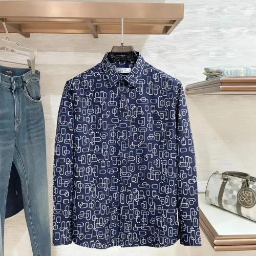 Wholesale Hermes Shirts Long Sleeved For Men #1430148 $80.00 USD, Wholesale Quality Replica Hermes Shirts