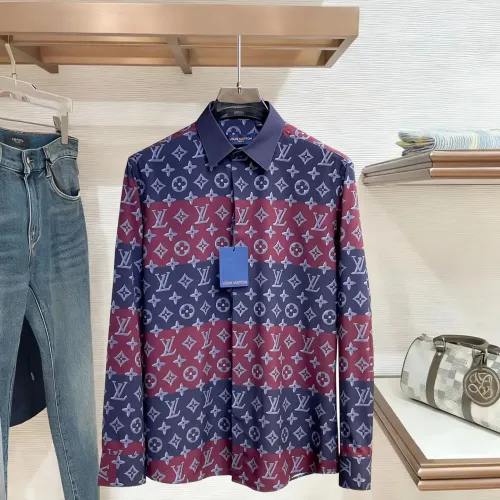 Wholesale Louis Vuitton LV Shirts Long Sleeved For Men #1430151 $80.00 USD, Wholesale Quality Replica Louis Vuitton LV Shirts
