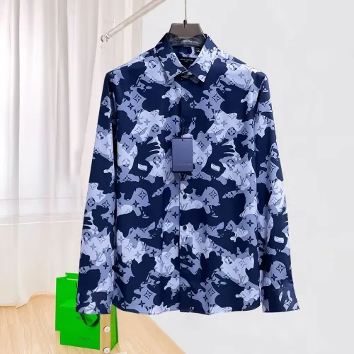 Wholesale Louis Vuitton LV Shirts Long Sleeved For Men #1430152 $80.00 USD, Wholesale Quality Replica Louis Vuitton LV Shirts