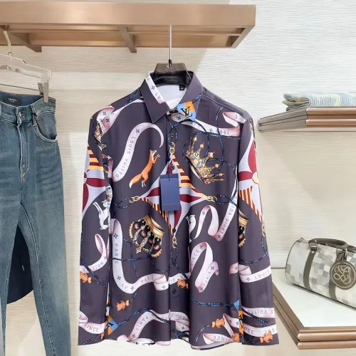 Wholesale Louis Vuitton LV Shirts Long Sleeved For Men #1430153 $80.00 USD, Wholesale Quality Replica Louis Vuitton LV Shirts