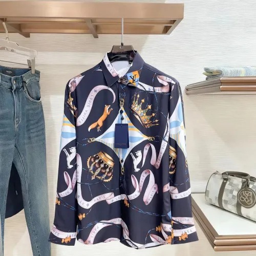Wholesale Louis Vuitton LV Shirts Long Sleeved For Men #1430154 $80.00 USD, Wholesale Quality Replica Louis Vuitton LV Shirts