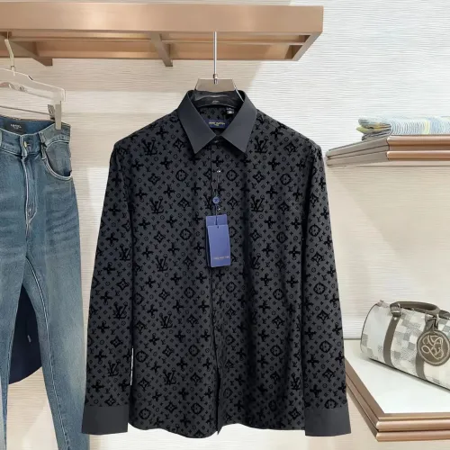 Wholesale Louis Vuitton LV Shirts Long Sleeved For Men #1430155 $80.00 USD, Wholesale Quality Replica Louis Vuitton LV Shirts
