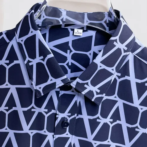 Replica Valentino Shirts Long Sleeved For Men #1430161 $80.00 USD for Wholesale