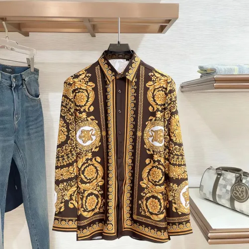 Wholesale Versace Shirts Long Sleeved For Men #1430163 $80.00 USD, Wholesale Quality Replica Versace Shirts