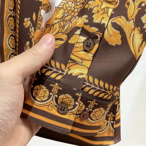 Replica Versace Shirts Long Sleeved For Men #1430163 $80.00 USD for Wholesale