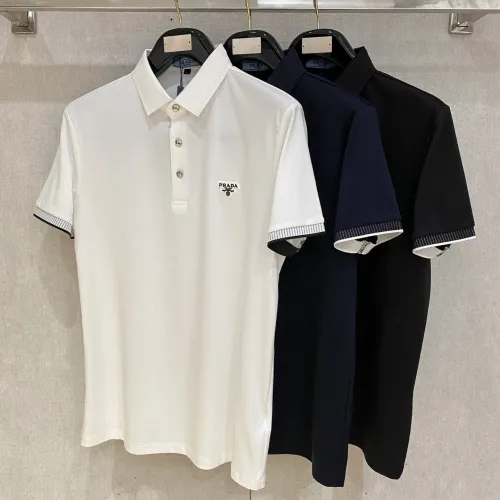 Replica Prada T-Shirts Short Sleeved For Men #1430257 $80.00 USD for Wholesale