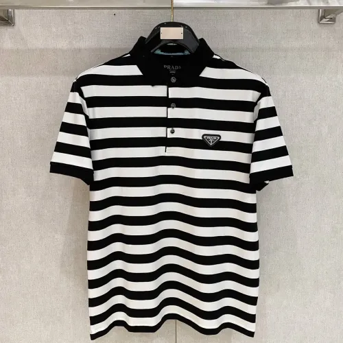 Wholesale Prada T-Shirts Short Sleeved For Men #1430263 $80.00 USD, Wholesale Quality Replica Prada T-Shirts