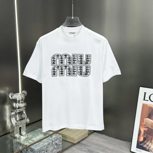 Wholesale MIU MIU T-Shirts Short Sleeved For Men #1430379 $82.00 USD, Wholesale Quality Replica MIU MIU T-Shirts