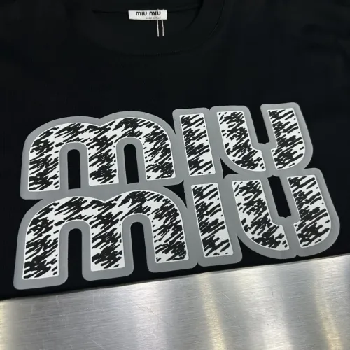 Replica MIU MIU T-Shirts Short Sleeved For Men #1430380 $82.00 USD for Wholesale