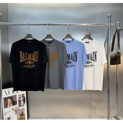 Replica Balmain T-Shirts Short Sleeved For Men #1430384 $76.00 USD for Wholesale