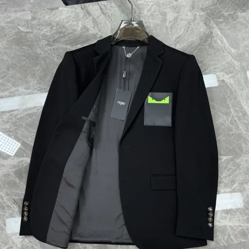 Replica Fendi Jackets Long Sleeved For Men #1430392 $130.00 USD for Wholesale