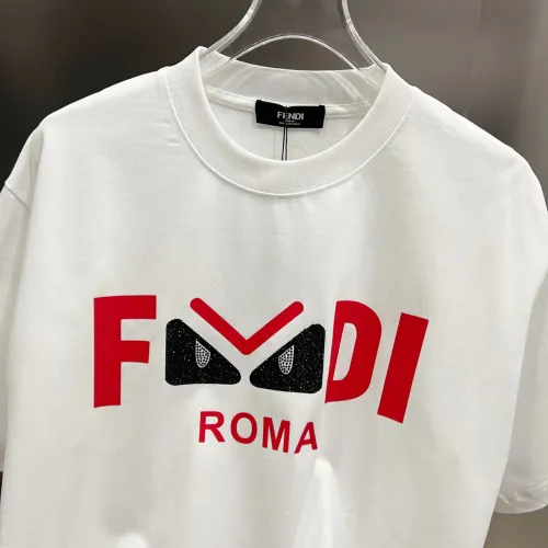 Replica Fendi T-Shirts Short Sleeved For Unisex #1430617 $38.00 USD for Wholesale