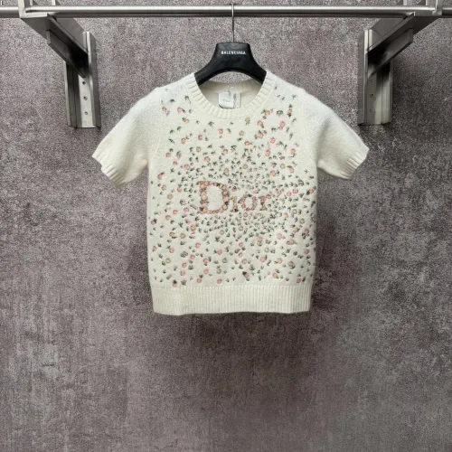 Wholesale Christian Dior T-Shirts Short Sleeved For Women #1430691 $92.00 USD, Wholesale Quality Replica Christian Dior T-Shirts