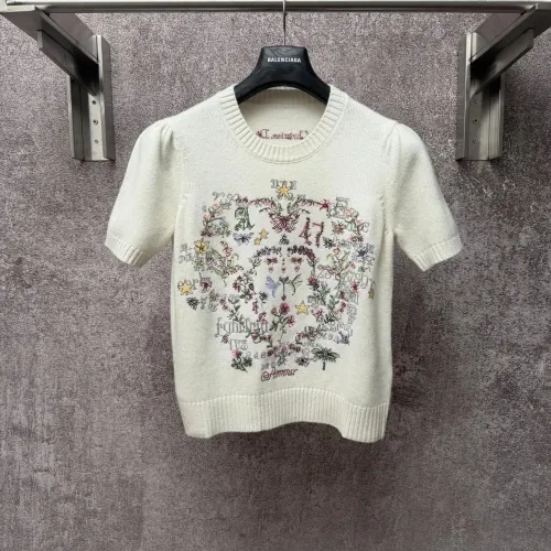 Wholesale Christian Dior T-Shirts Short Sleeved For Women #1430693 $80.00 USD, Wholesale Quality Replica Christian Dior T-Shirts