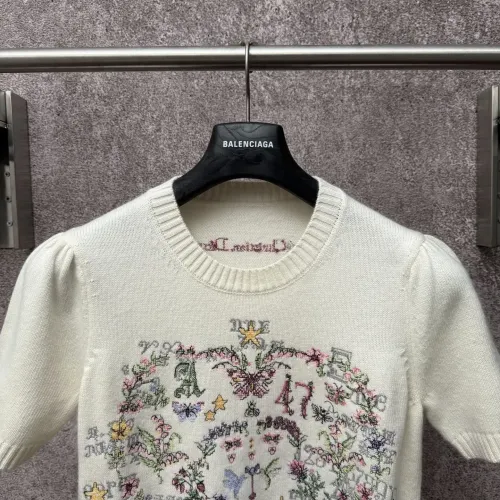 Replica Christian Dior T-Shirts Short Sleeved For Women #1430693 $80.00 USD for Wholesale