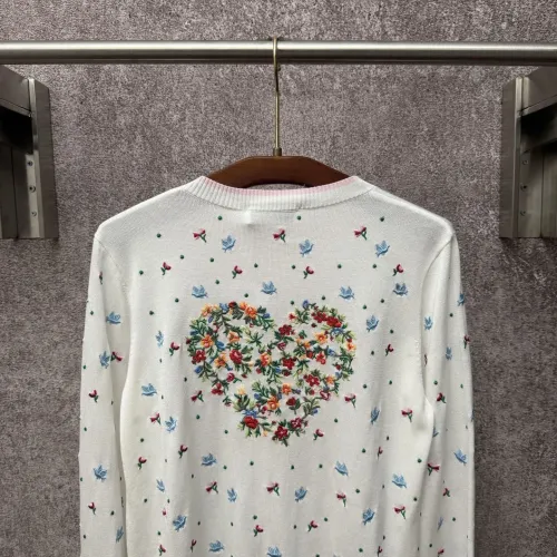 Replica Christian Dior Sweaters Long Sleeved For Women #1430698 $98.00 USD for Wholesale
