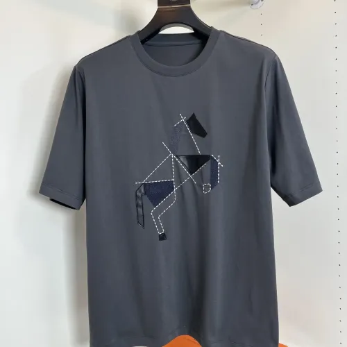 Wholesale Hermes T-Shirts Short Sleeved For Men #1430717 $72.00 USD, Wholesale Quality Replica Hermes T-Shirts