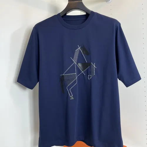 Wholesale Hermes T-Shirts Short Sleeved For Men #1430718 $72.00 USD, Wholesale Quality Replica Hermes T-Shirts