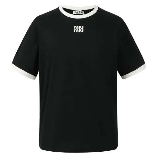 Wholesale MIU MIU T-Shirts Short Sleeved For Unisex #1430729 $52.00 USD, Wholesale Quality Replica MIU MIU T-Shirts