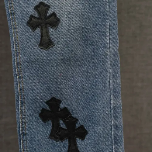 Replica Chrome Hearts Jeans For Men #1430756 $48.00 USD for Wholesale