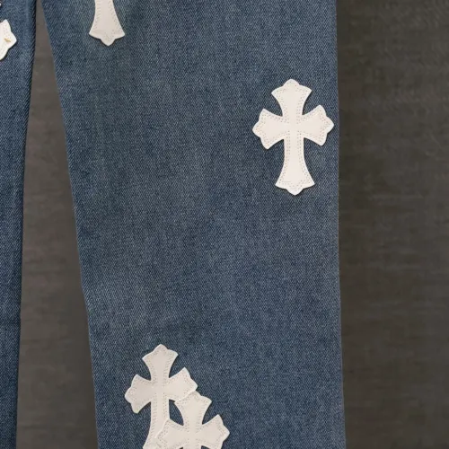 Replica Chrome Hearts Jeans For Men #1430760 $48.00 USD for Wholesale