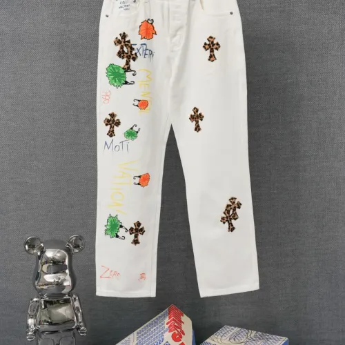 Wholesale Chrome Hearts Jeans For Men #1430764 $48.00 USD, Wholesale Quality Replica Chrome Hearts Jeans