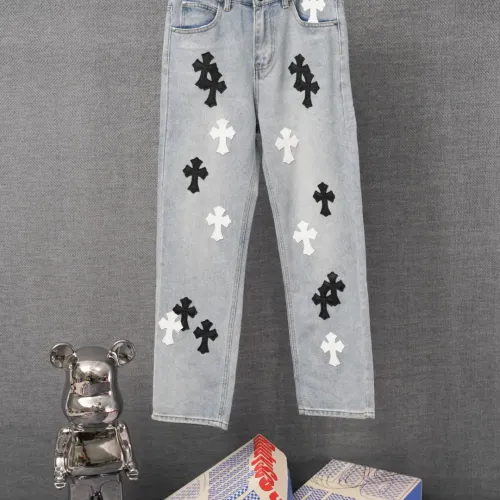 Wholesale Chrome Hearts Jeans For Men #1430766 $52.00 USD, Wholesale Quality Replica Chrome Hearts Jeans