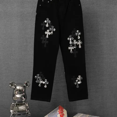 Wholesale Chrome Hearts Jeans For Men #1430770 $52.00 USD, Wholesale Quality Replica Chrome Hearts Jeans