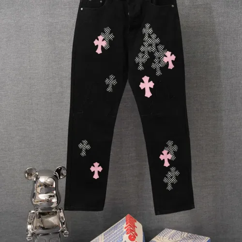 Wholesale Chrome Hearts Jeans For Men #1430777 $52.00 USD, Wholesale Quality Replica Chrome Hearts Jeans
