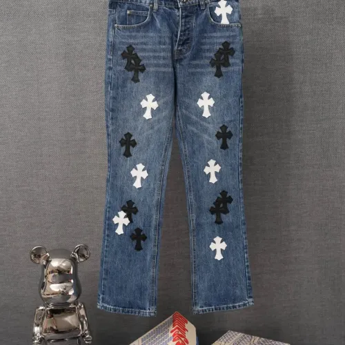 Wholesale Chrome Hearts Jeans For Men #1430790 $56.00 USD, Wholesale Quality Replica Chrome Hearts Jeans