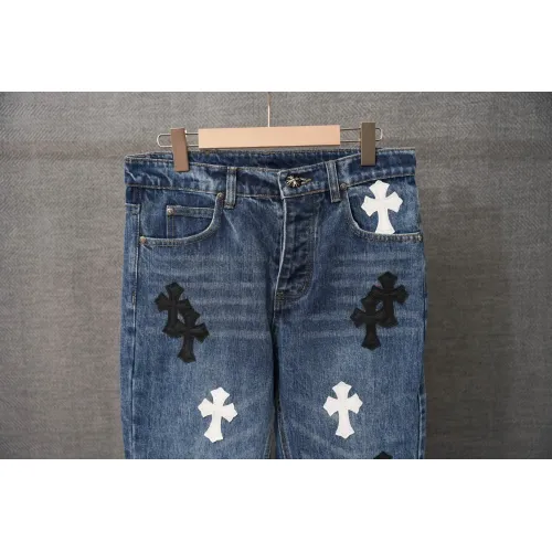 Replica Chrome Hearts Jeans For Men #1430790 $56.00 USD for Wholesale
