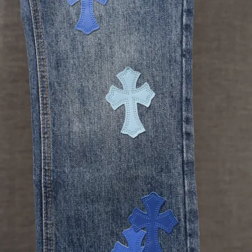 Replica Chrome Hearts Jeans For Men #1430793 $56.00 USD for Wholesale