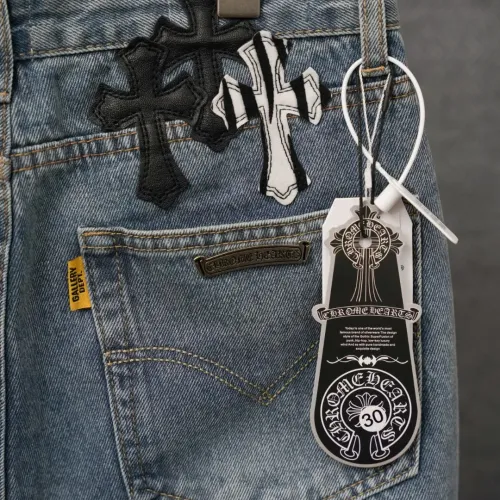 Replica Chrome Hearts Jeans For Men #1430795 $56.00 USD for Wholesale