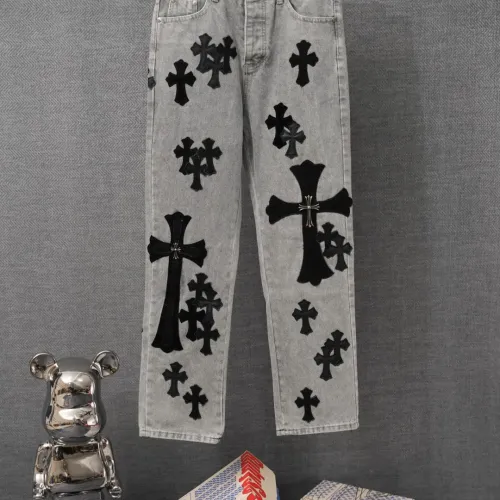 Wholesale Chrome Hearts Jeans For Men #1430799 $56.00 USD, Wholesale Quality Replica Chrome Hearts Jeans